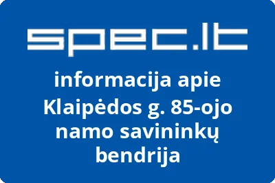Klaipėdos g. 85ojo namo savininkų bendrija