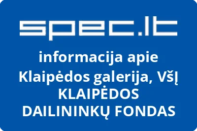 KLAIPĖDOS DAILININKŲ FONDAS, VŠĮ
