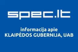 KLAIPĖDOS GUBERNIJA, UAB | spec.lt