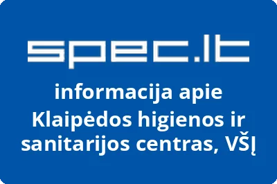 Klaipėdos higienos ir sanitarijos centras, VŠĮ