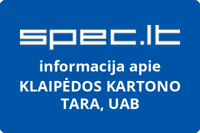 KLAIPĖDOS KARTONO TARA, UAB
