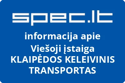 KLAIPĖDOS KELEIVINIS TRANSPORTAS, VŠĮ