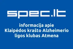 Klaipėdos krašto Alzheimerio ligos klubas Atmena iliustracija