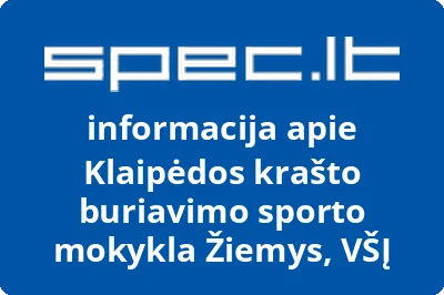 Klaipėdos krašto buriavimo sporto mokykla Žiemys, VŠĮ