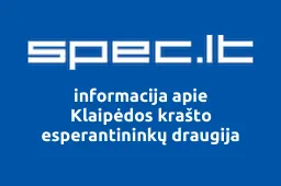 Klaipėdos krašto esperantininkų draugija | spec.lt
