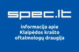 Klaipėdos krašto oftalmologų draugija iliustracija