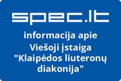 Klaipėdos liuteronų diakonija, VŠĮ