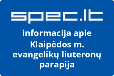 Klaipėdos m. evangelikų liuteronų parapija