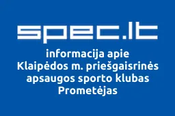 Klaipėdos m. priešgaisrinės apsaugos sporto klubas Prometėjas iliustracija