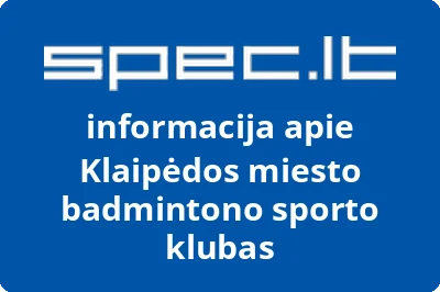 Klaipėdos miesto badmintono sporto klubas