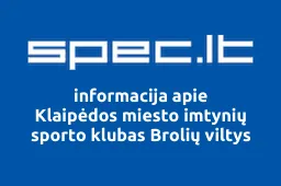 Klaipėdos miesto imtynių sporto klubas Brolių viltys | spec.lt