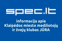 Klaipėdos miesto medžiotojų ir žvejų klubas JŪRA | spec.lt