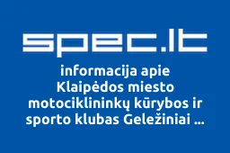 Klaipėdos miesto motociklininkų kūrybos ir sporto klubas Geležiniai paukščiai | spec.lt