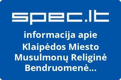 Klaipėdos Miesto Musulmonų Religinė Bendruomenė Al-Tauhyd