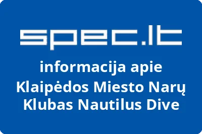 Klaipėdos Miesto Narų Klubas Nautilus Dive