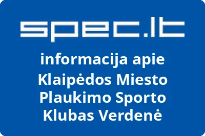 Klaipėdos Miesto Plaukimo Sporto Klubas Verdenė