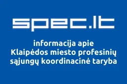 Klaipėdos miesto profesinių sąjungų koordinacinė taryba | spec.lt