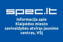 Klaipėdos miesto savivaldybės atviras jaunimo centras, VŠĮ | spec.lt