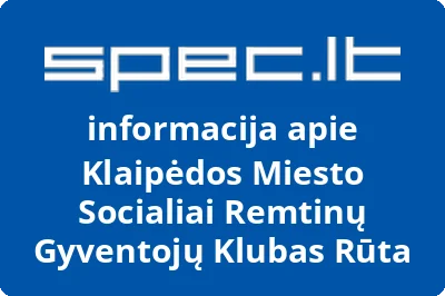 Klaipėdos miesto socialiai remtinų gyventojų klubas RŪTA