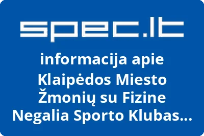 Klaipėdos miesto žmonių su fizine negalia sporto klubas Žuvėdra