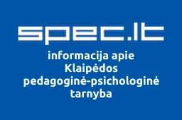 Klaipėdos pedagoginė-psichologinė tarnyba iliustracija