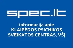 KLAIPĖDOS PSICHIKOS SVEIKATOS CENTRAS, VŠĮ iliustracija