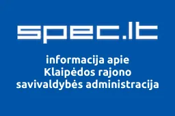Klaipėdos rajono savivaldybės administracija | spec.lt