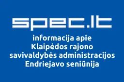 Klaipėdos rajono savivaldybės administracijos Endriejavo seniūnija | spec.lt