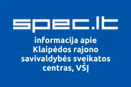 Klaipėdos rajono savivaldybės sveikatos centras, VŠĮ | spec.lt
