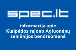 Klaipėdos rajono Agluonėnų seniūnijos bendruomenė | spec.lt
