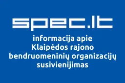 Klaipėdos rajono bendruomeninių organizacijų susivienijimas | spec.lt