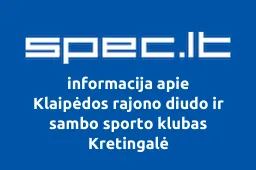 Klaipėdos rajono diudo ir sambo sporto klubas Kretingalė