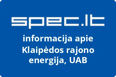 Klaipėdos rajono energija, UAB