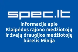 Klaipėdos rajono medžiotojų ir žvejų draugijos medžiotojų būrelis Minija | spec.lt