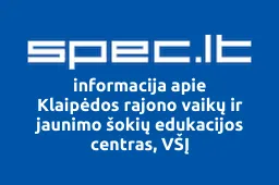 Klaipėdos rajono vaikų ir jaunimo šokių edukacijos centras, VŠĮ | spec.lt