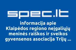 Klaipėdos regiono neįgaliųjų meninės raiškos ir sveikos gyvensenos asociacija Trijų mūzų blyksniai iliustracija