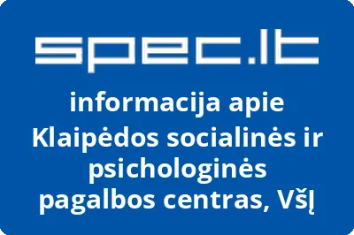 Klaipėdos socialinės ir psichologinės pagalbos centras, VšĮ