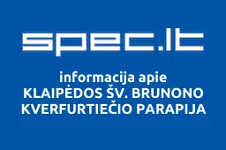 KLAIPĖDOS ŠV. BRUNONO KVERFURTIEČIO PARAPIJA | spec.lt