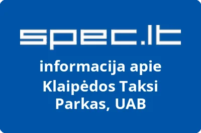 Klaipėdos Taksi Parkas, UAB