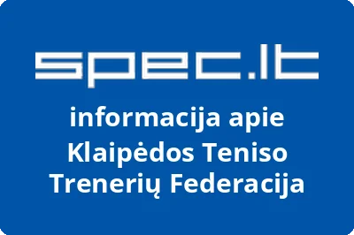 Klaipėdos teniso trenerių federacija