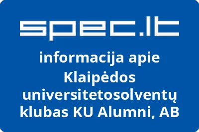 Klaipėdos universitetosolventų klubas KU Alumni, AB