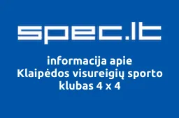 Klaipėdos visureigių sporto klubas 4 x 4 iliustracija