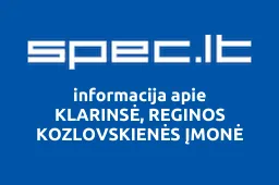 KLARINSĖ, REGINOS KOZLOVSKIENĖS ĮMONĖ | spec.lt