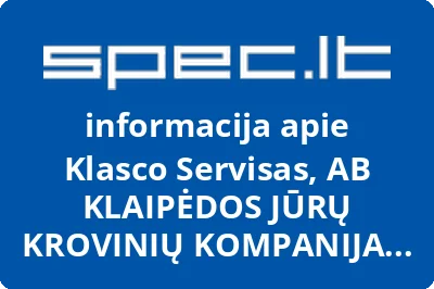 Klasco Servisas, AB KLAIPĖDOS JŪRŲ KROVINIŲ KOMPANIJA filialas