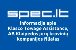 Klasco Towage Assistance, AB Klaipėdos jūrų krovinių kompanijos filialas | spec.lt