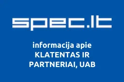 KLATENTAS IR PARTNERIAI, UAB