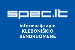 KLEBONIŠKIO BENDRUOMENĖ | spec.lt