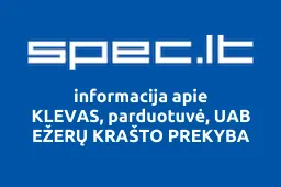 KLEVAS, parduotuvė, UAB EŽERŲ KRAŠTO PREKYBA iliustracija