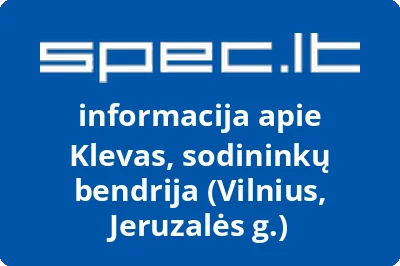 Klevas, sodininkų bendrija (Vilnius, Jeruzalės g.)