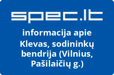 Klevas, sodininkų bendrija (Vilnius, Pašilaičių g.)